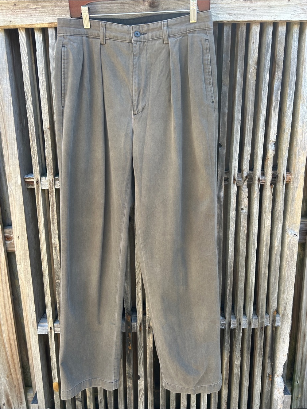 Vintage 90s Polo Ralph Lauren
Andrew Pants Brown 32x32
Pleated Cotton Chino - Picture 1 of 12